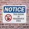 Signmission This Room Is Fragrance Free, 10 in W x Rectangle, Plastic OS-2PACK-NS-P-710-L-18656 - alternate 7